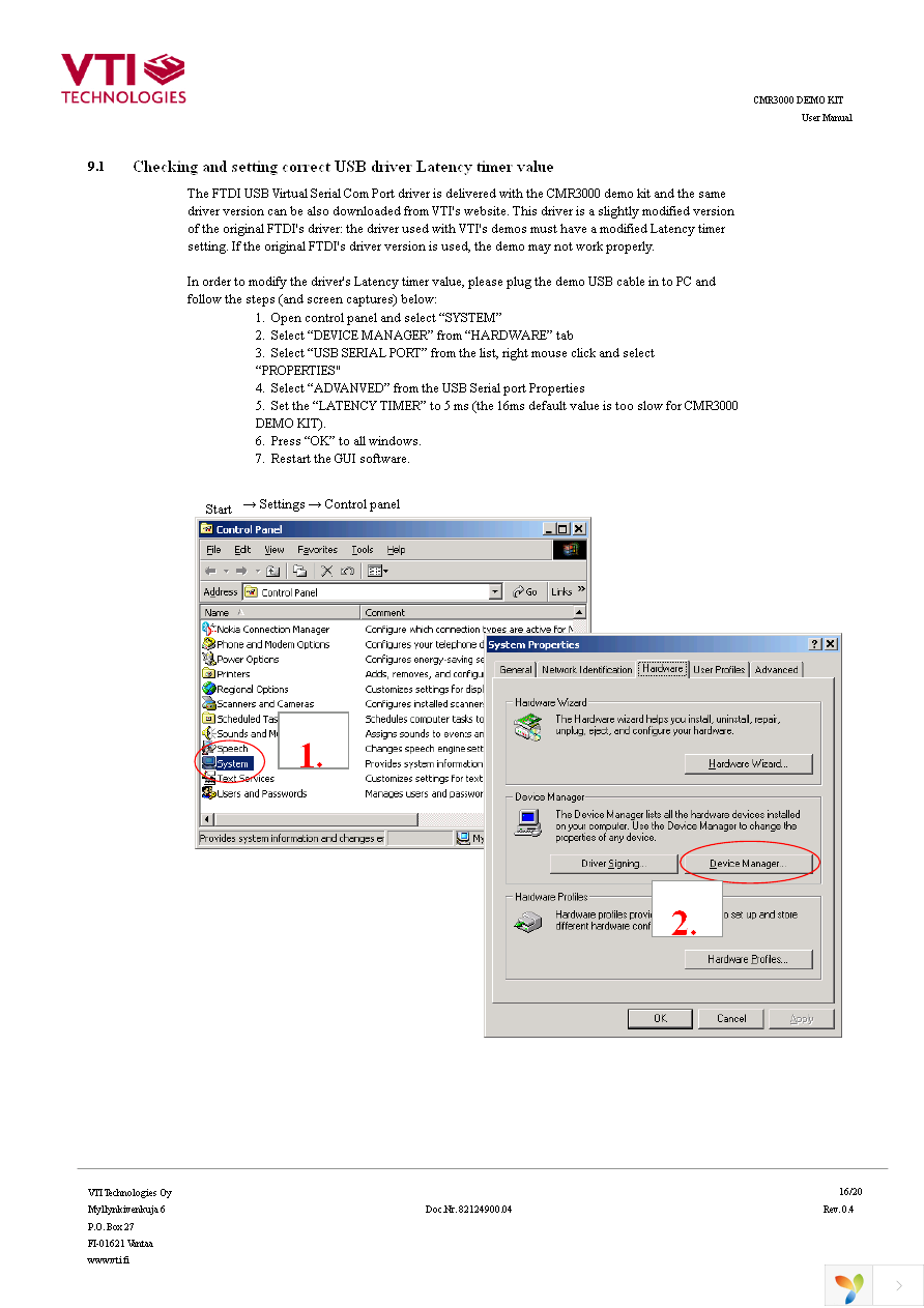 CMR3000-D01 DEMO Page 16